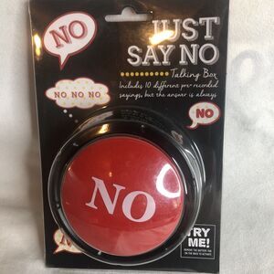 Just Say No Talking Box New Push Button 10 Pre-recorded Sayings NEW!!